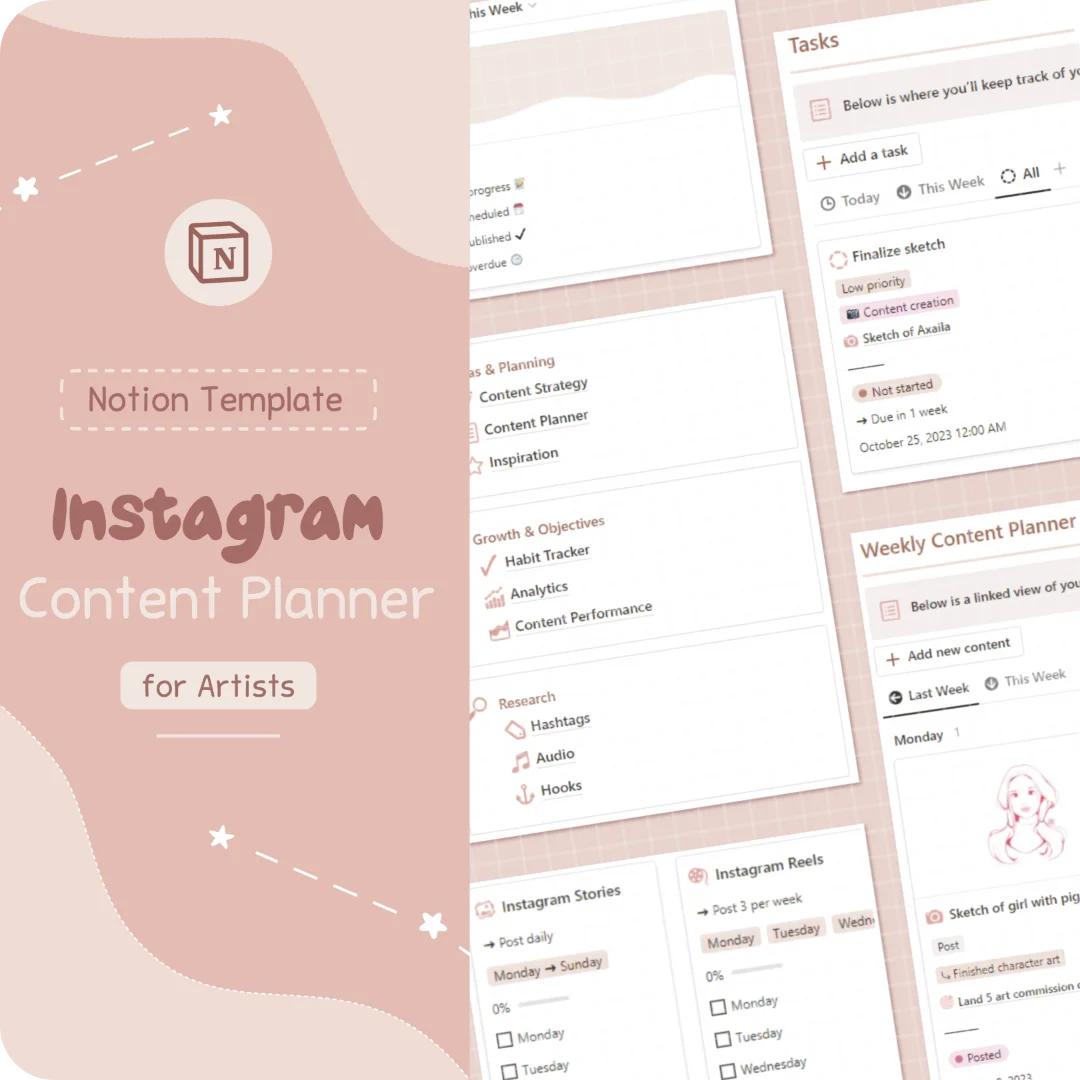 Instagram Content Planner by HannaLunaTV